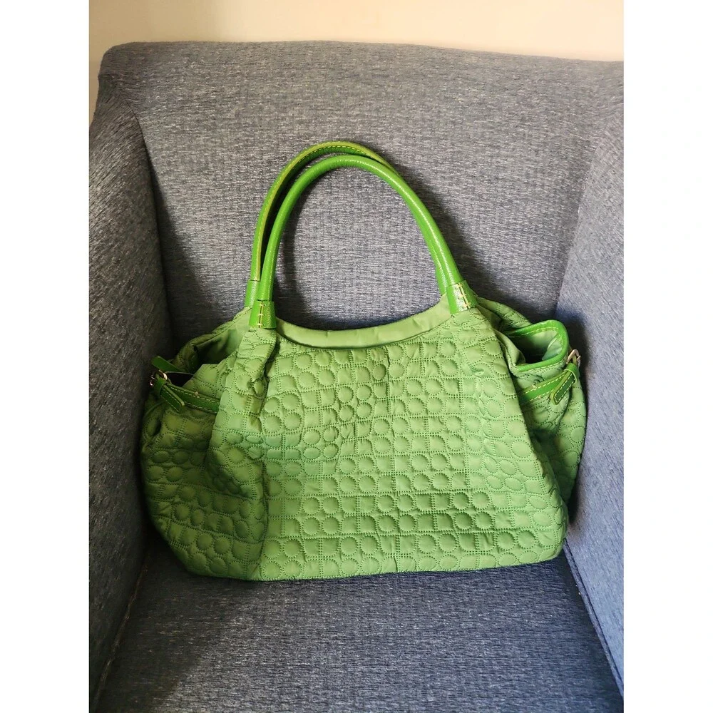Kate Spade Green Quilted Shoulder Bag